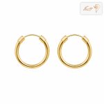 گوشواره طلا حلقه ای پروفیل بزرگ E798