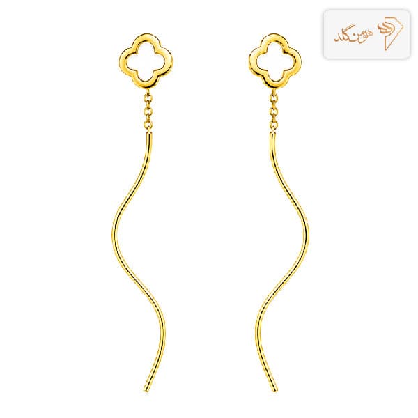 گوشواره طلا کرلی ونکلیف E834