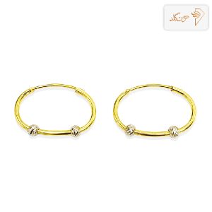 گوشواره طلا بیضی البرنادو E844