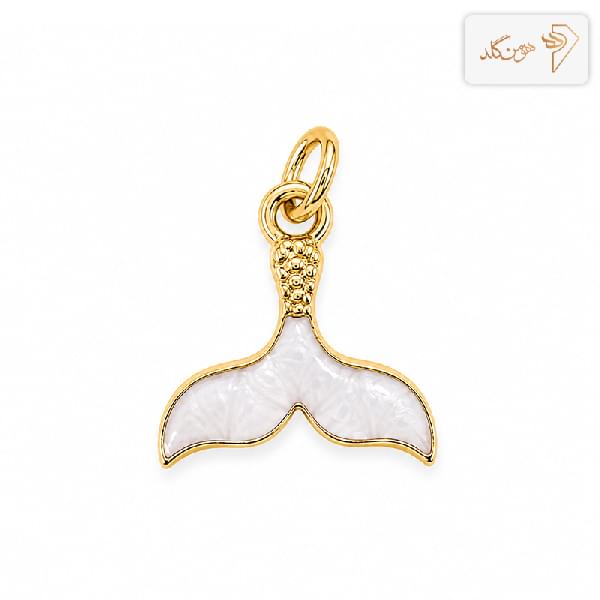 پلاک طلا دم وال سفید M829