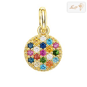 پلاک طلا دایره رنگی M839