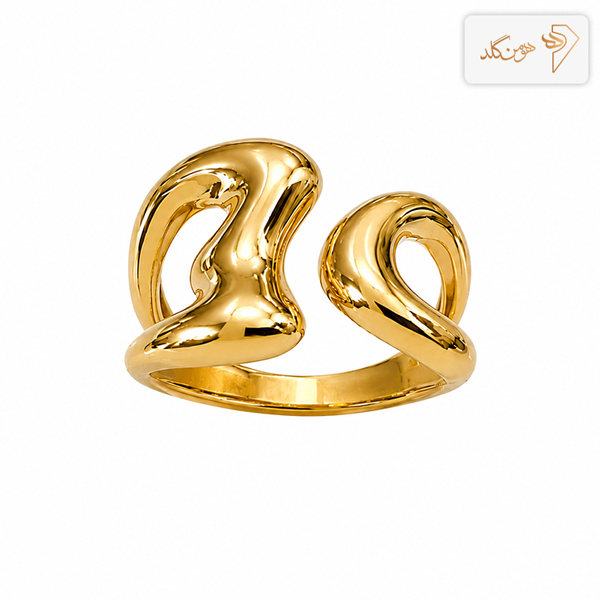 انگشتر طلا آس پیچش R977