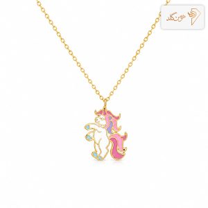 گردنبند طلا یونیکورن بچگانه ch499