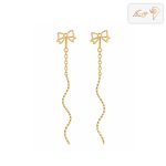 گوشواره طلا کرلی پاپیون e864