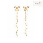 گوشواره طلا کرلی پاپیون e865