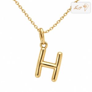 پلاک طلا پفکی حرف H H002