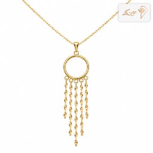 پلاک طلا شرابه ای M879