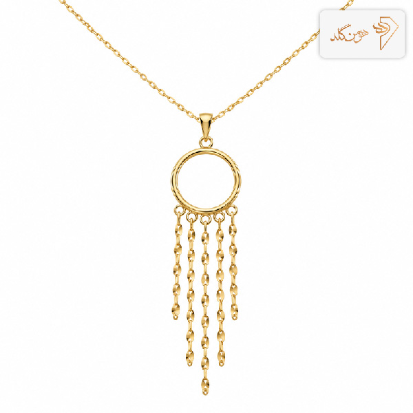 پلاک طلا شرابه ای M879