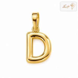 پلاک طلا پفکی حرف D D004