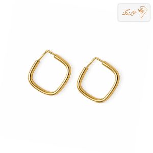 گوشواره طلا مربع مفتولی e142