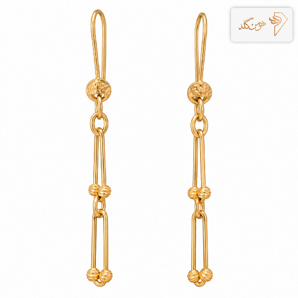 گوشواره طلا تیفانی گوی دار E872