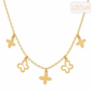 گردنبند طلا پروانه CH717
