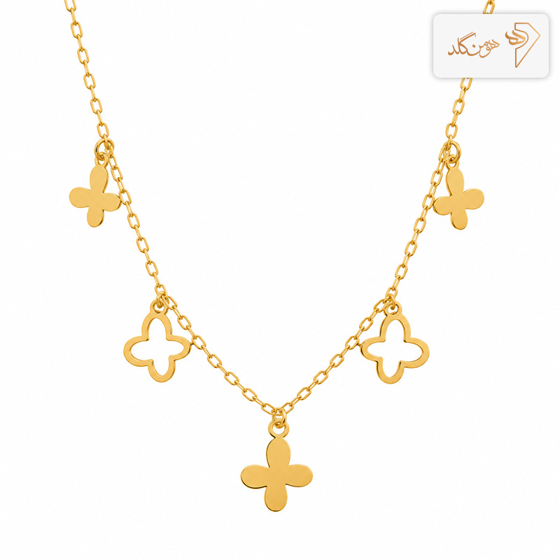 گردنبند طلا پروانه CH717