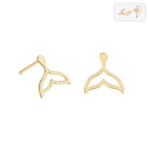 گوشواره طلا میخی دم وال E800